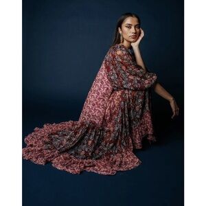 FREE PEOPLE Estelle Chiffon Maxi Dress